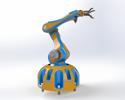 抓手机械臂 robotic-arm-printable-3d SW缩略图